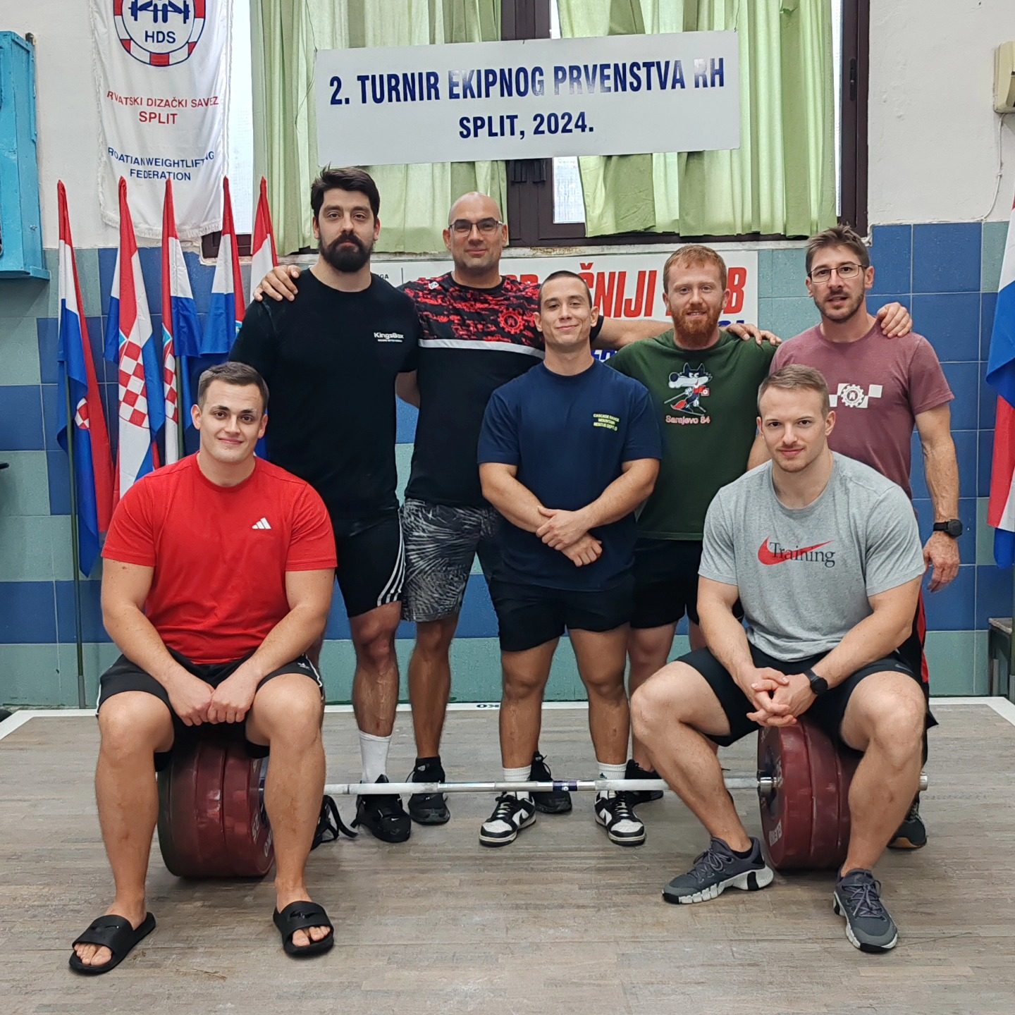 Muška ekipa DK Metalca, ekipni prvaci Hrvatske 2024. godine.